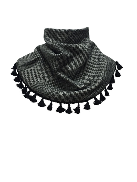 Grey Tweed Scarf