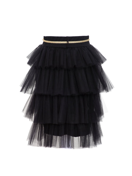 Short black tulle online skirt