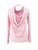 Pink Draped Open Back Jersey Top