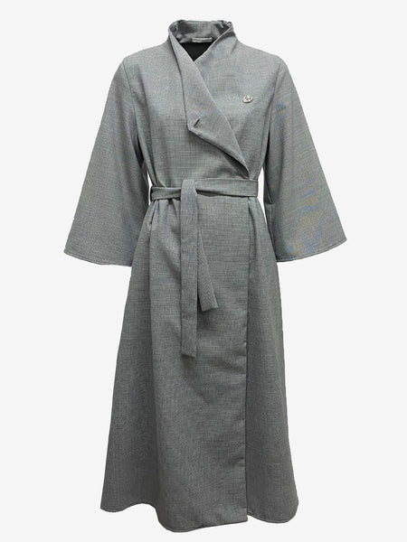 Pied De Poule Trench Coat