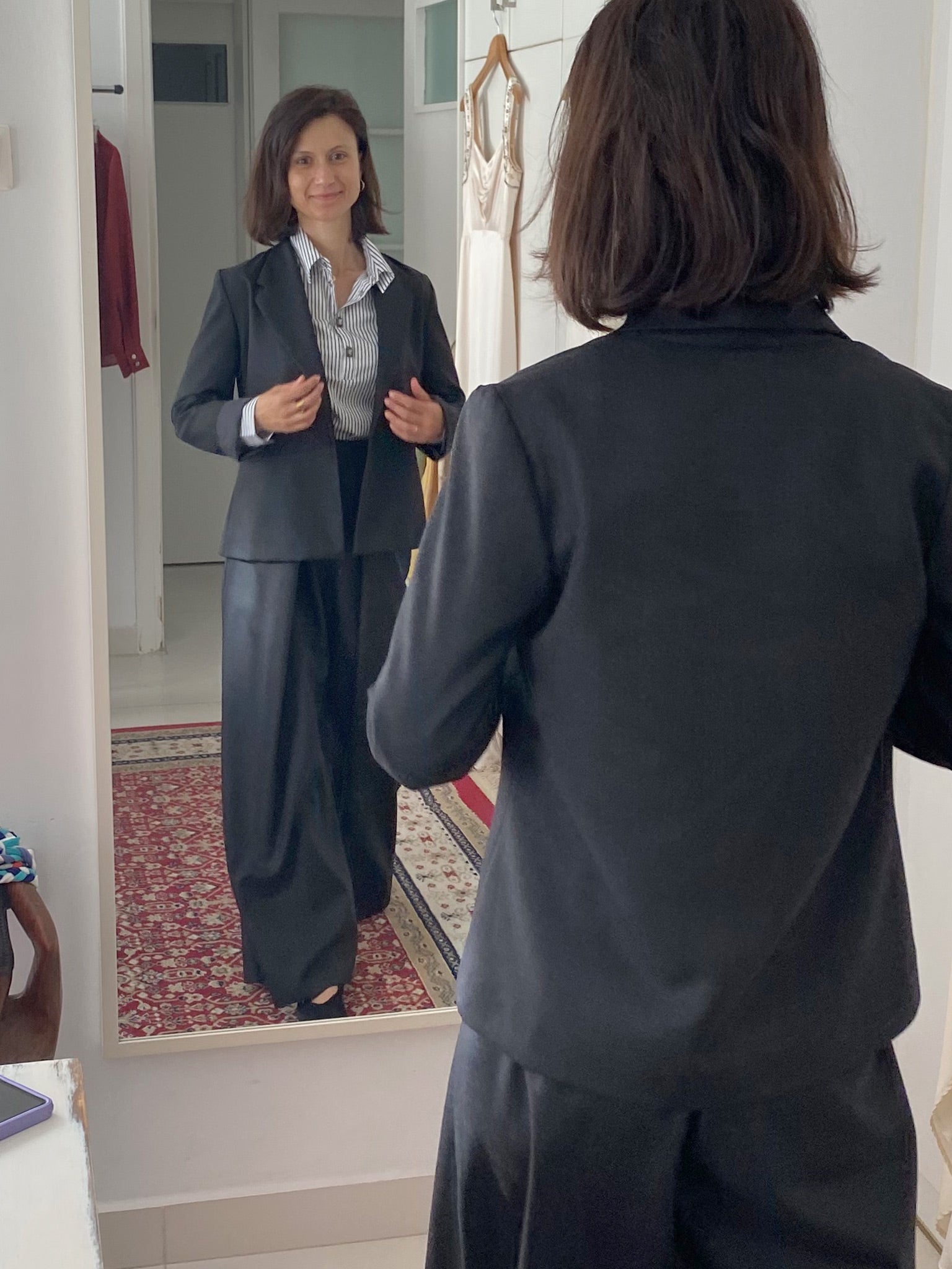 Grey Pleat Suit
