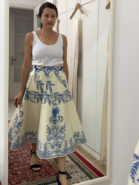 Vintage Tablecloth Skirt