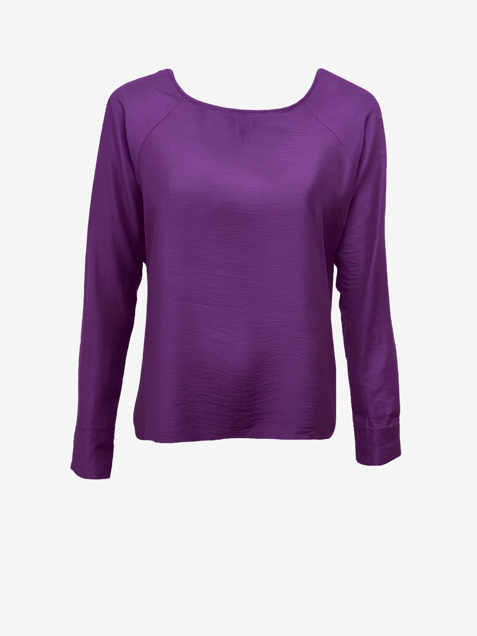 Violet Silk Blend Smart Casual Blouse
