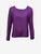 Violet Silk Blend Smart Casual Blouse