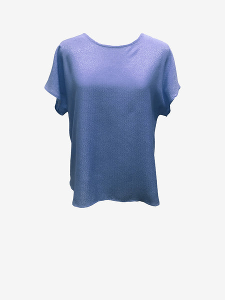 Lavender Summer Top With Open Back
