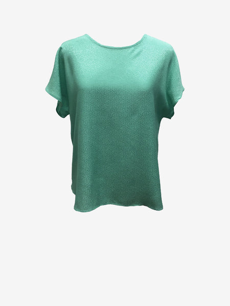 Mint Summer Top With Open Back