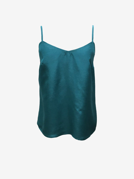 Aquamarine Silk Camisole Top
