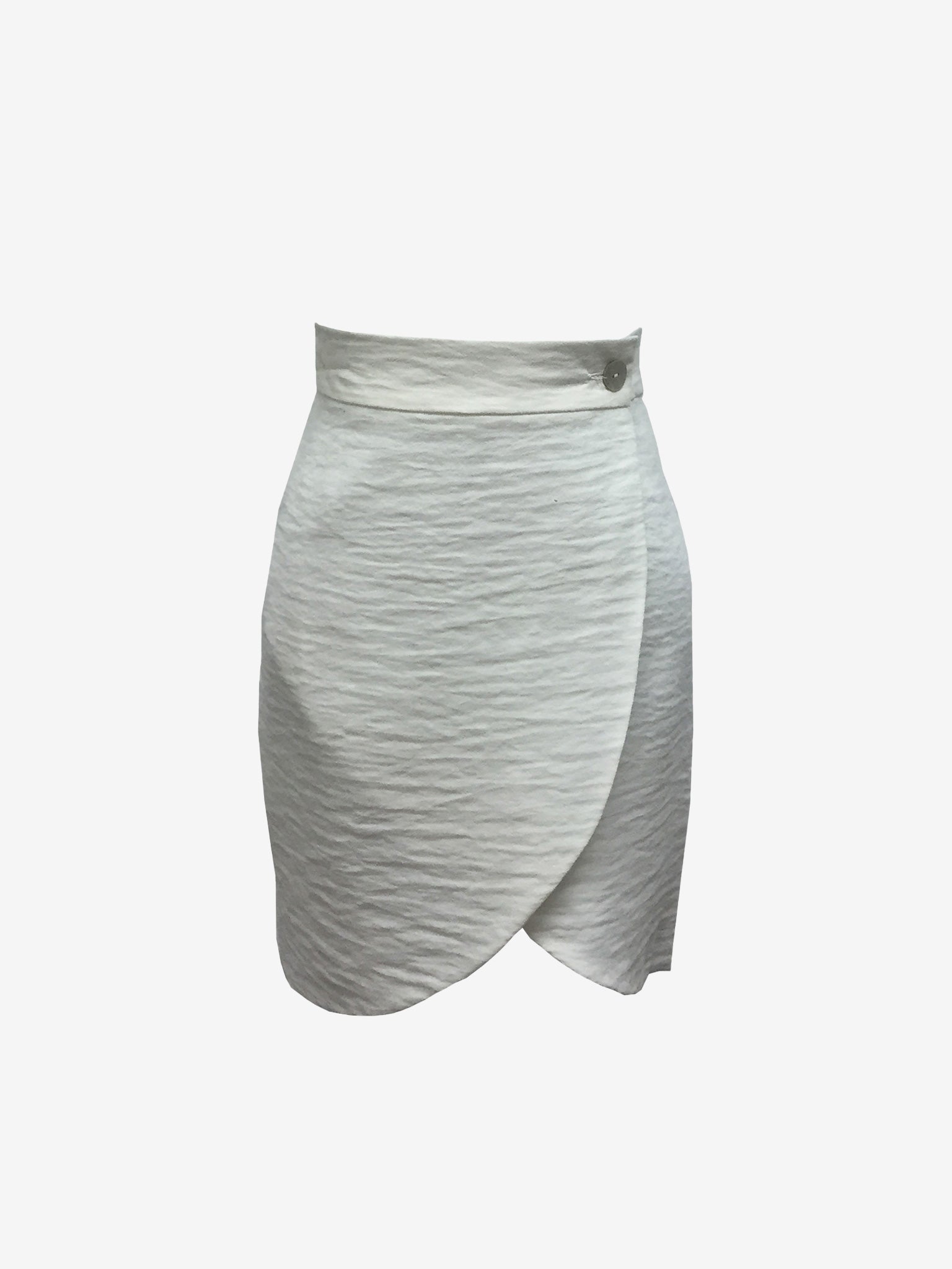 Ivory Summer Wrap Skirt