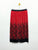 Red-Black Pleated Tube Skirt