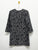 Jacquard Straight Cut Black Grey Dress