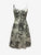 Cream-Black Print Summer Dress