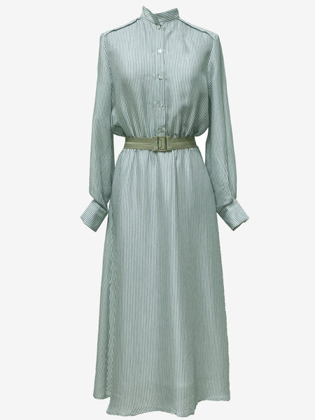Mint Striped Signature Shirt Dress