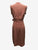 Copper Faux Wrap Dress
