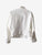 White Tailored Bomber Jacket