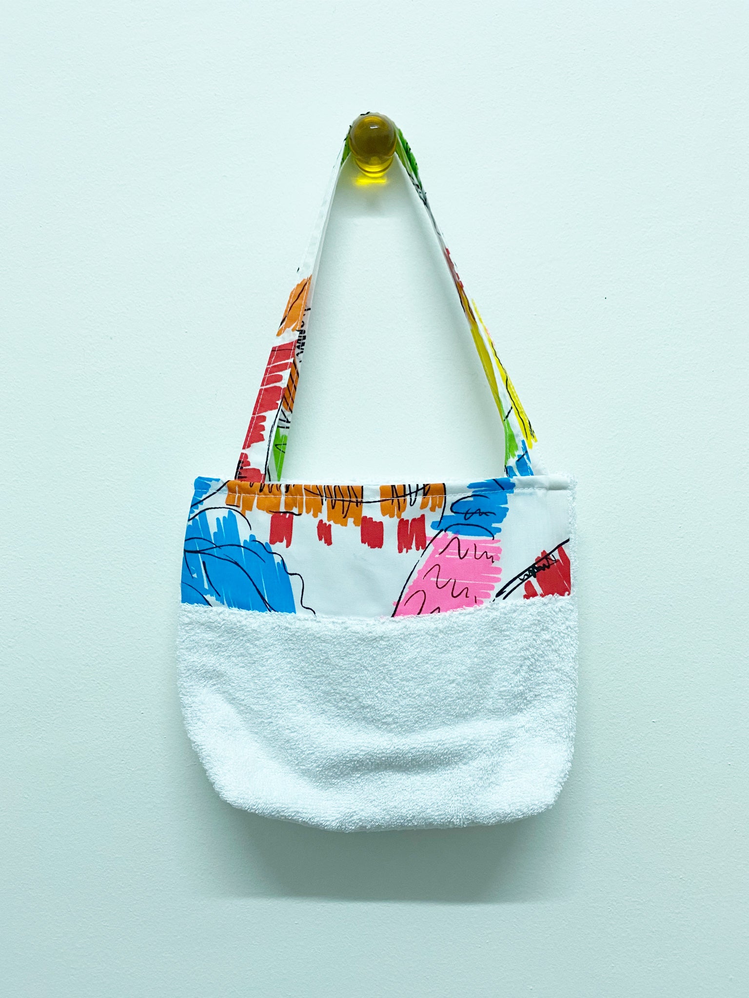 White Fluoro Towel Beach Accessory Bag