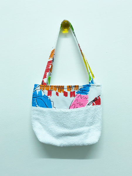 White Fluoro Towel Beach Accessory Bag