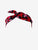 Wire Headband in Red-Pink Animal Print