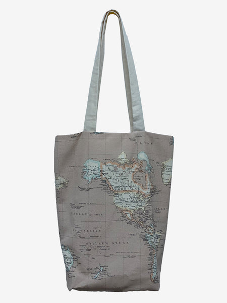 Beige Atlas Aiko Tote Bag