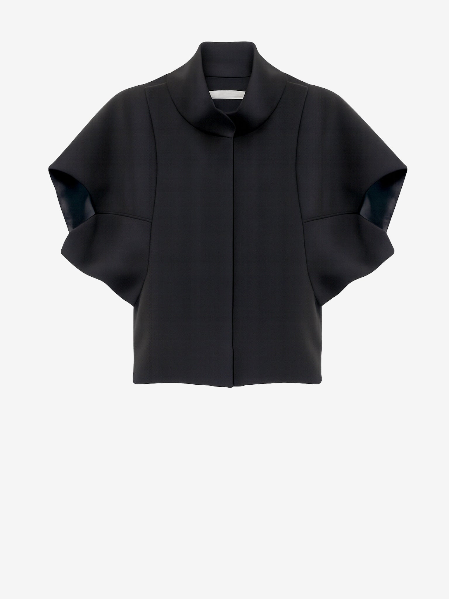Black Crop Vest Jacket