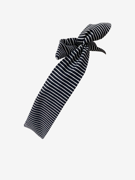 Handmade Wire Headband in Black-White Stripes