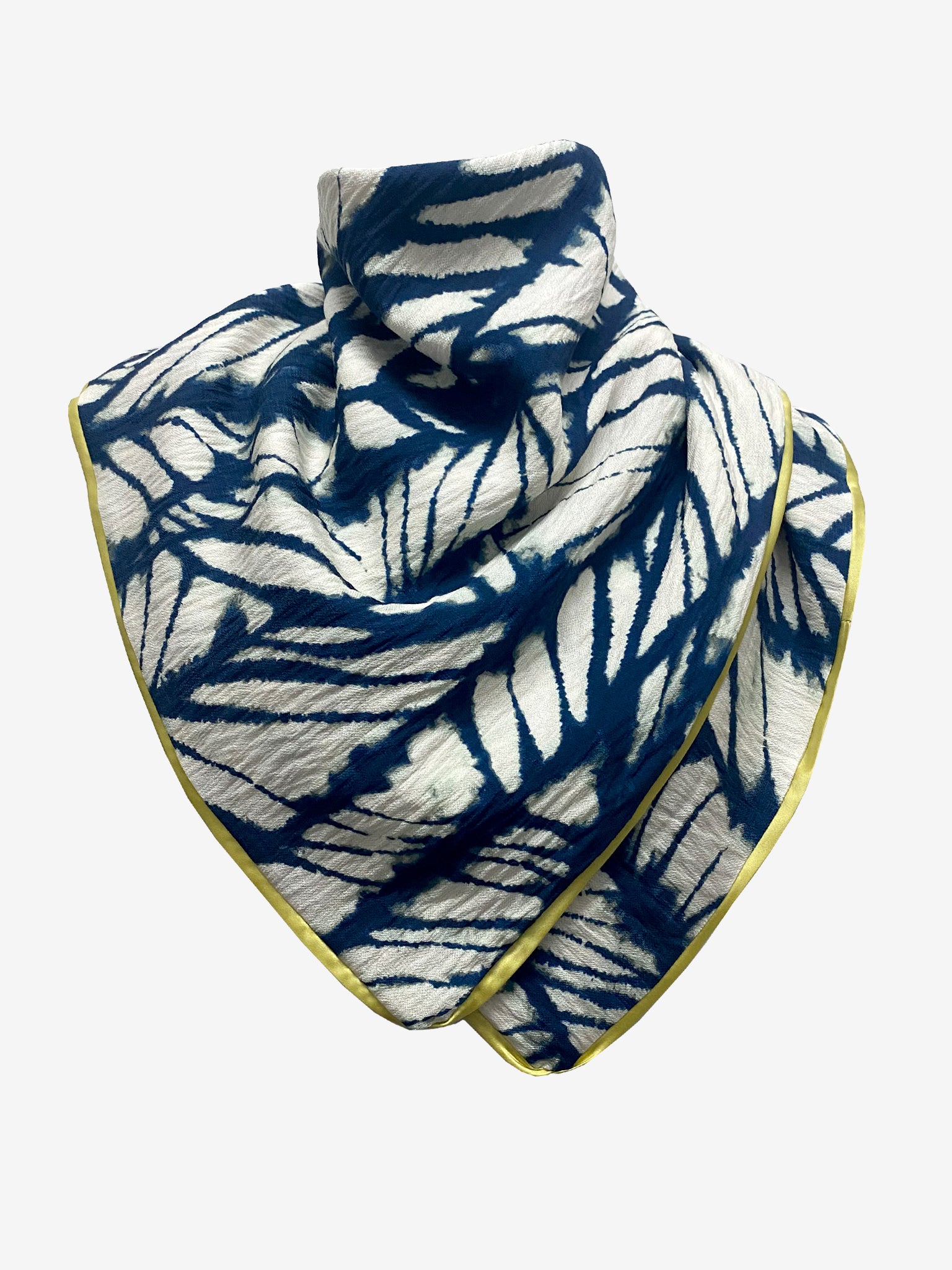 Athens Batik Blue-Lime Scarf