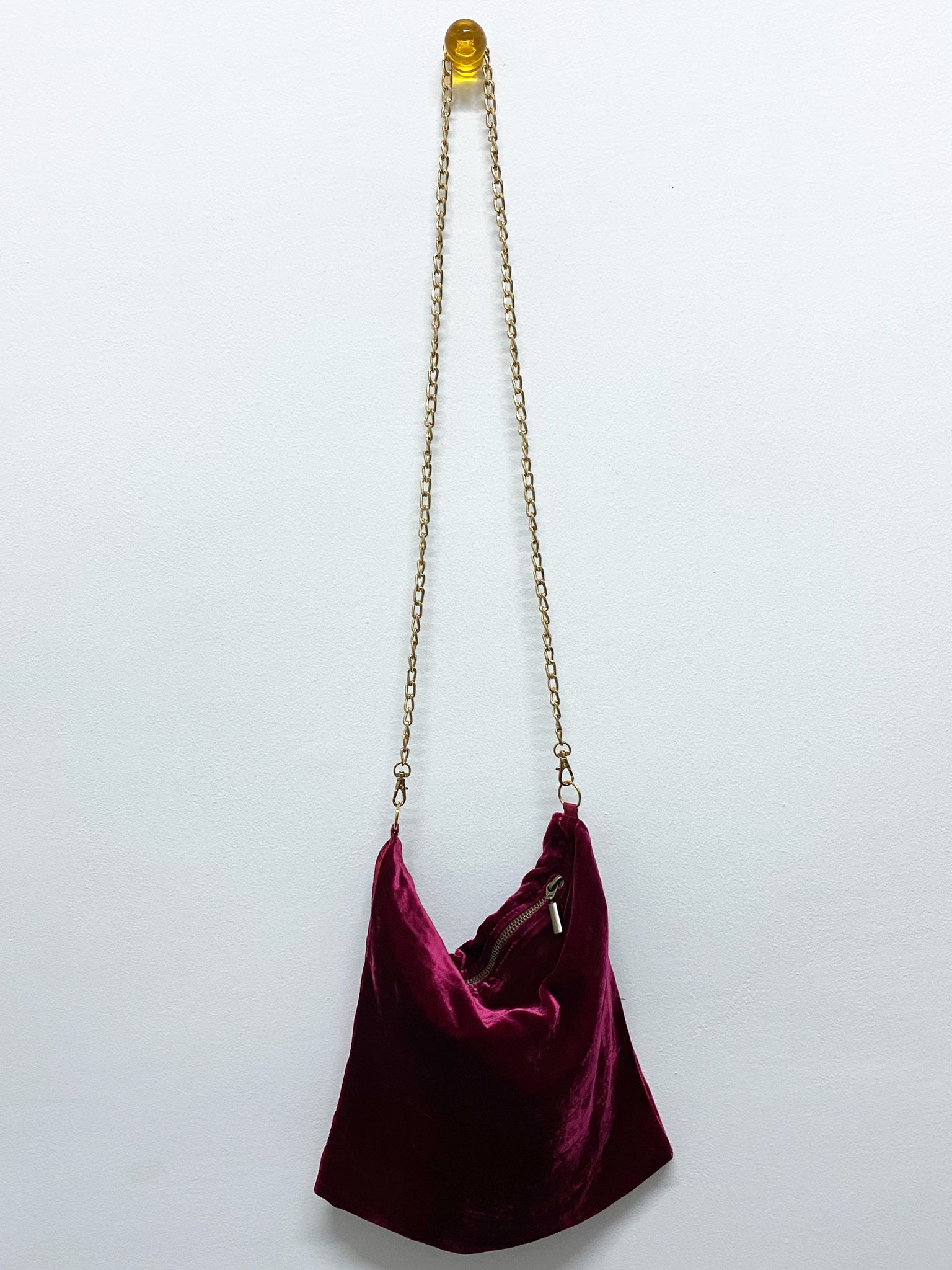 Cherry Silk Velvet Hand Warmer Bag