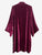 Cherry Silk Blend Velvet Kimono