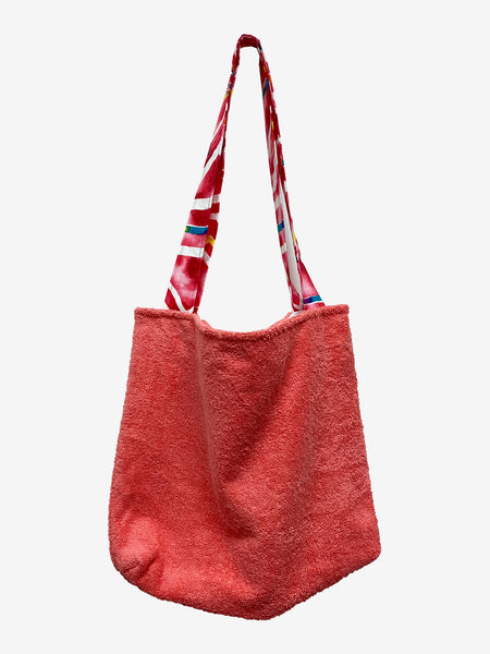 Coral Towel Beach Bag