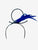 Electric Blue Diana Feather Headpiece