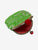 Handmade Coin Purse in Green & Red