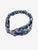 Summer Headband in Navy-White Lace Print