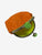 Handmade Coin Purse in Orange & Green
