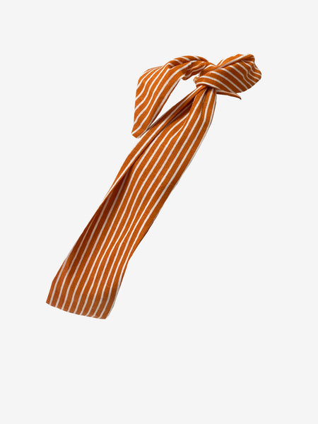 Wire Headband in Orange-White Stripes
