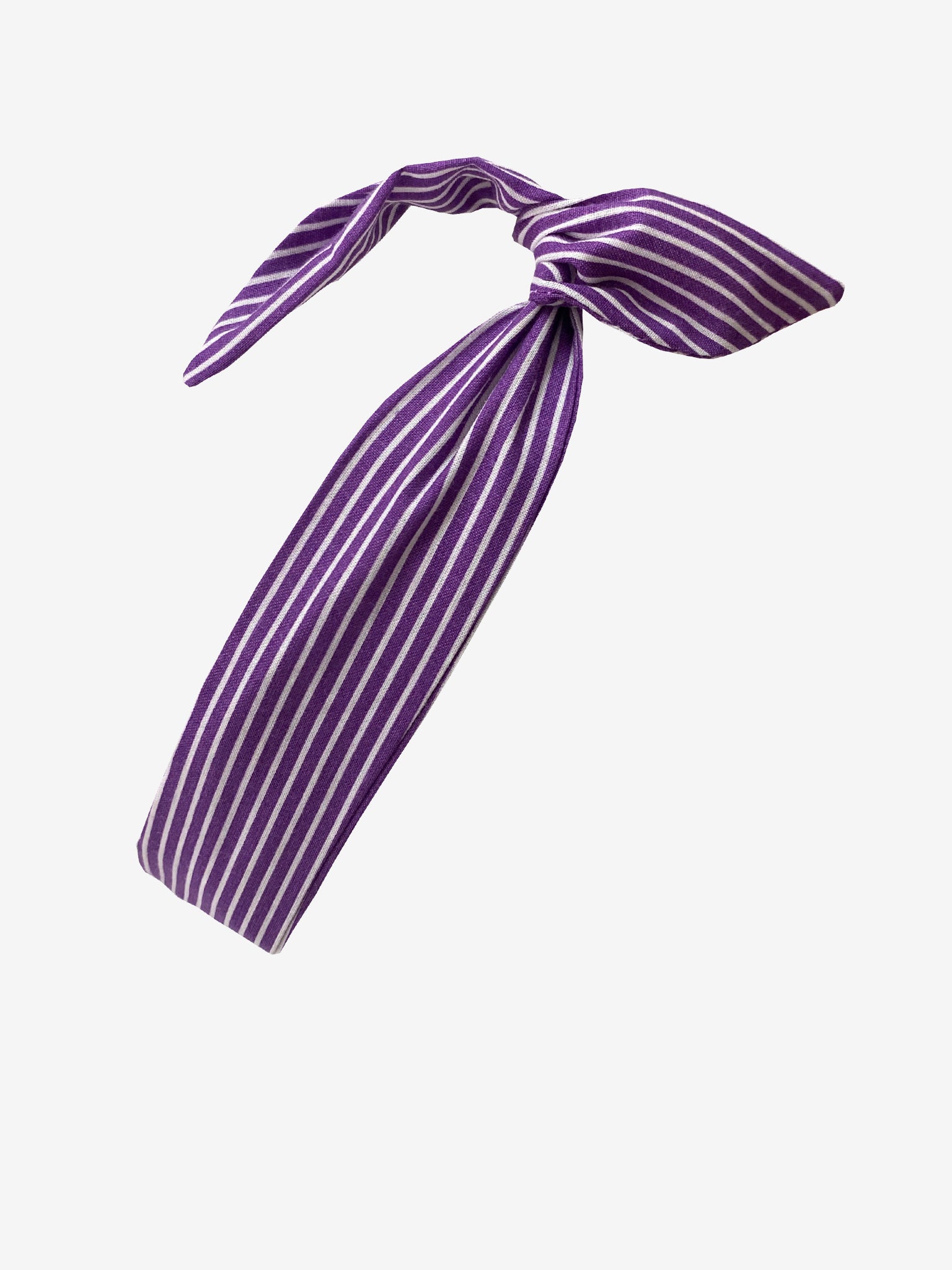 Wire Headband in Purple-White Stripes