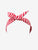 Wire Headband in Red-White Stripes