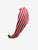 Summer Headband in Red-White Stripes