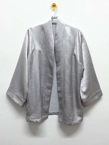 Silver Robe Kimono Jacket