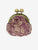 Handmade Coin Purse in Violet & Ecru