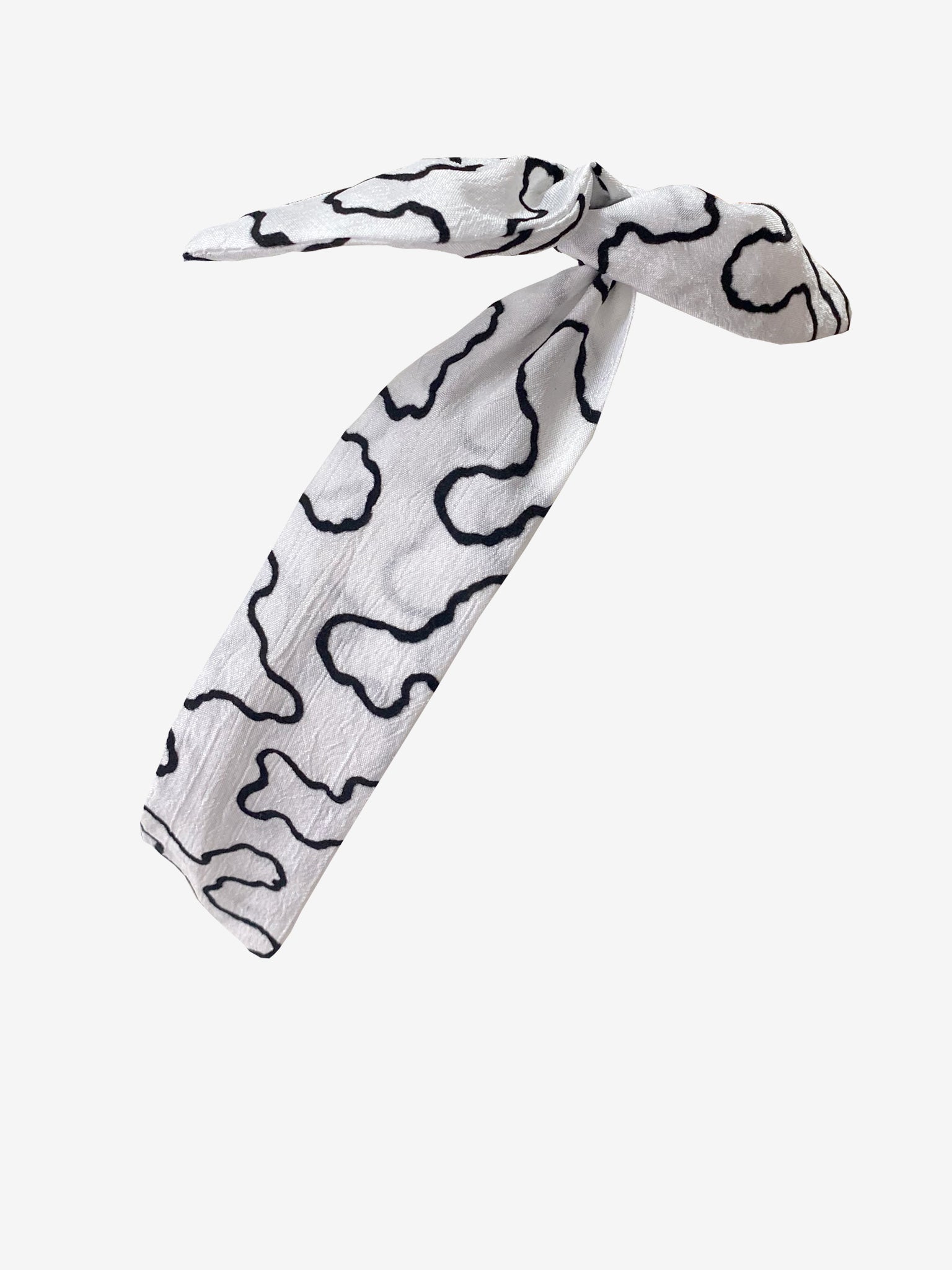 Wire Headband in White-Black