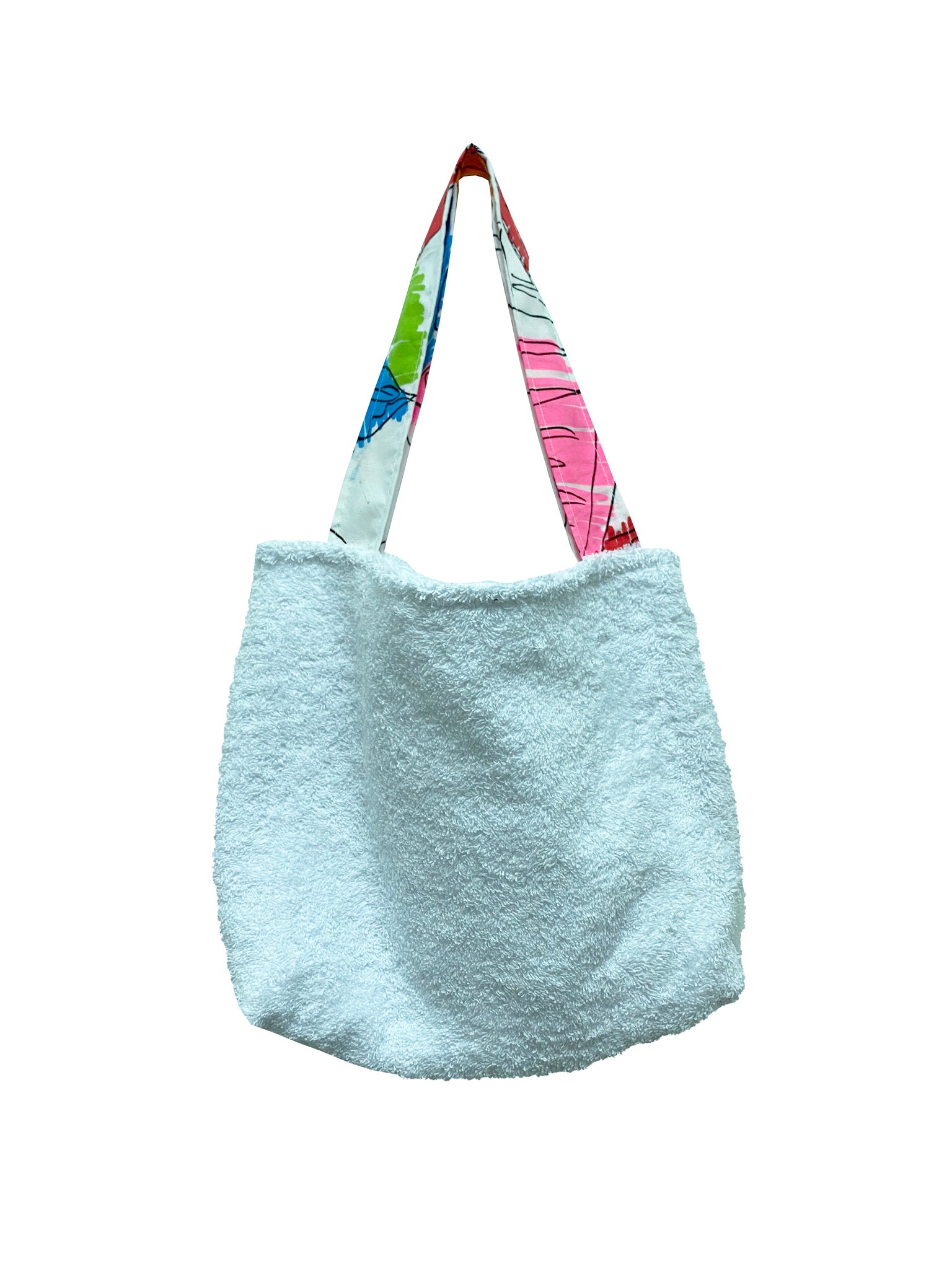 White-Fluoro Towel Beach Accessory Bag