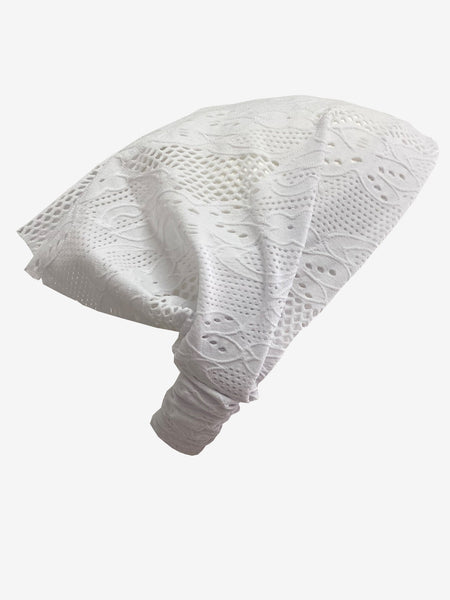 Beach Band in White Stretch Lace