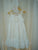 White Silk Cotton Frill Dress