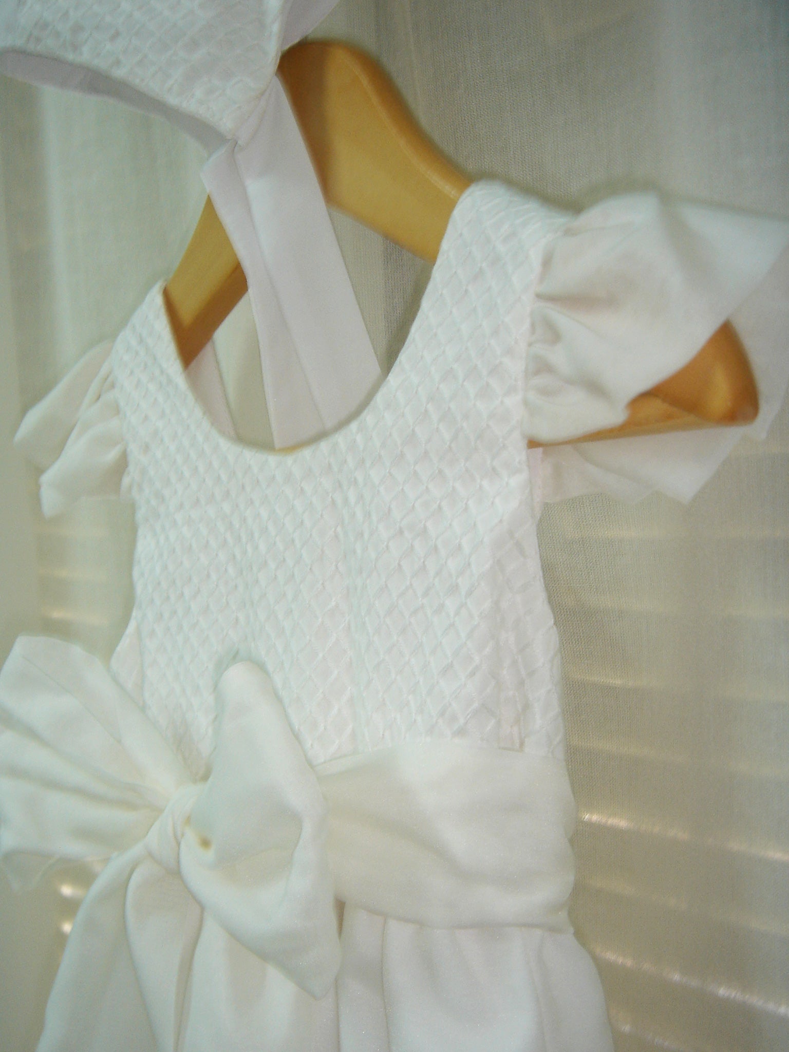 White Lattice Dress