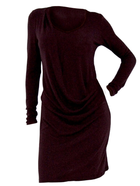 Plum Wool Dress