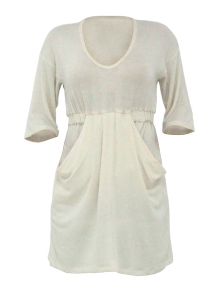 Ecru Wool Knit