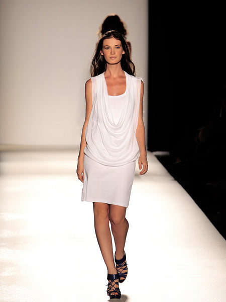 Double Drape Rib Dress