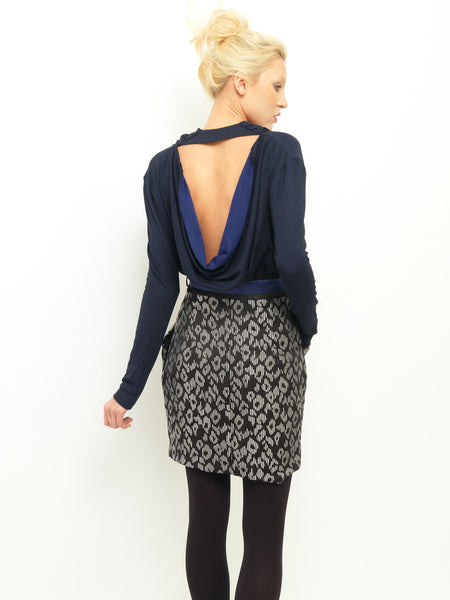 Graphic Jacquard And Drape