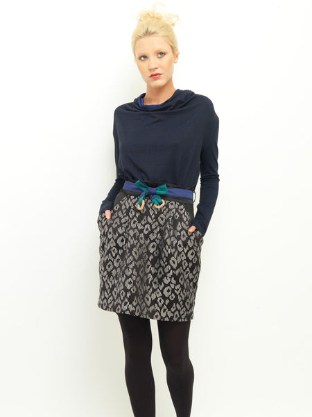 Graphic Jacquard And Drape