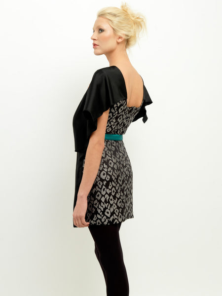 Graphic Jacquard Yin-Yang Dress