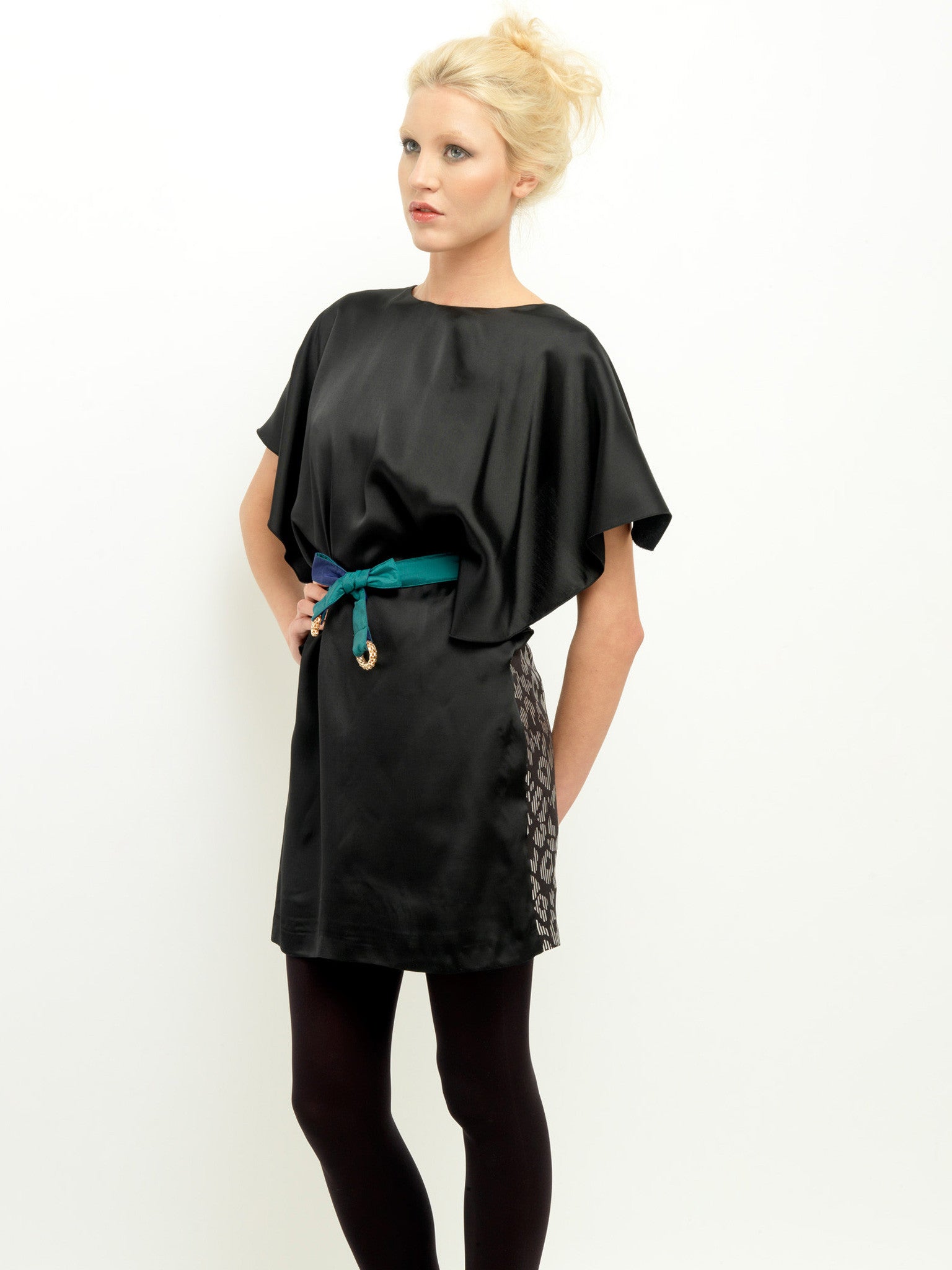 Graphic Jacquard Yin-Yang Dress
